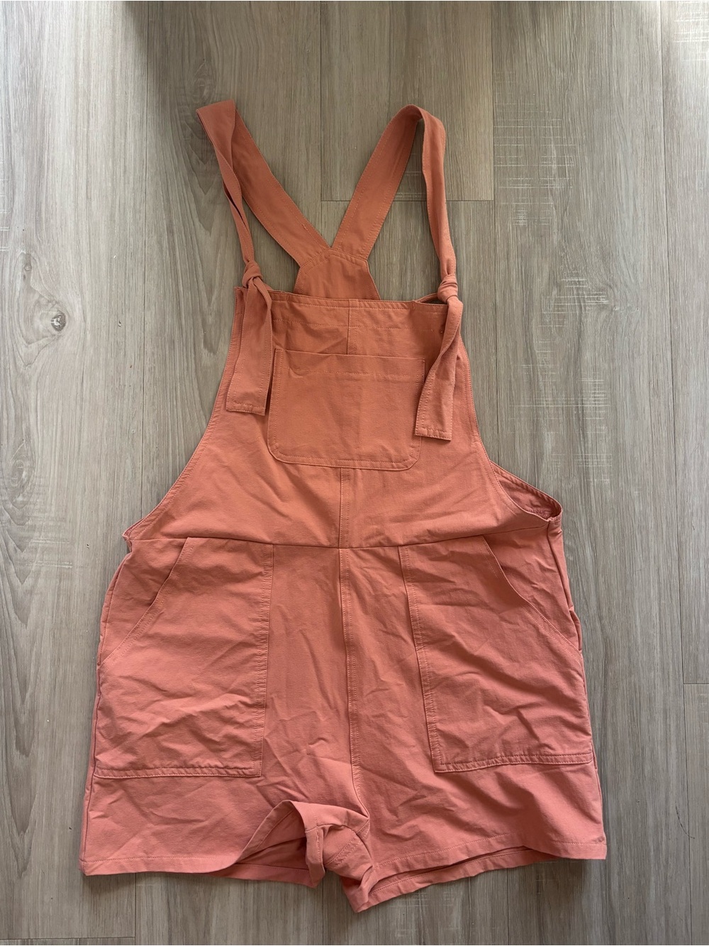 Coral pink short Overalls